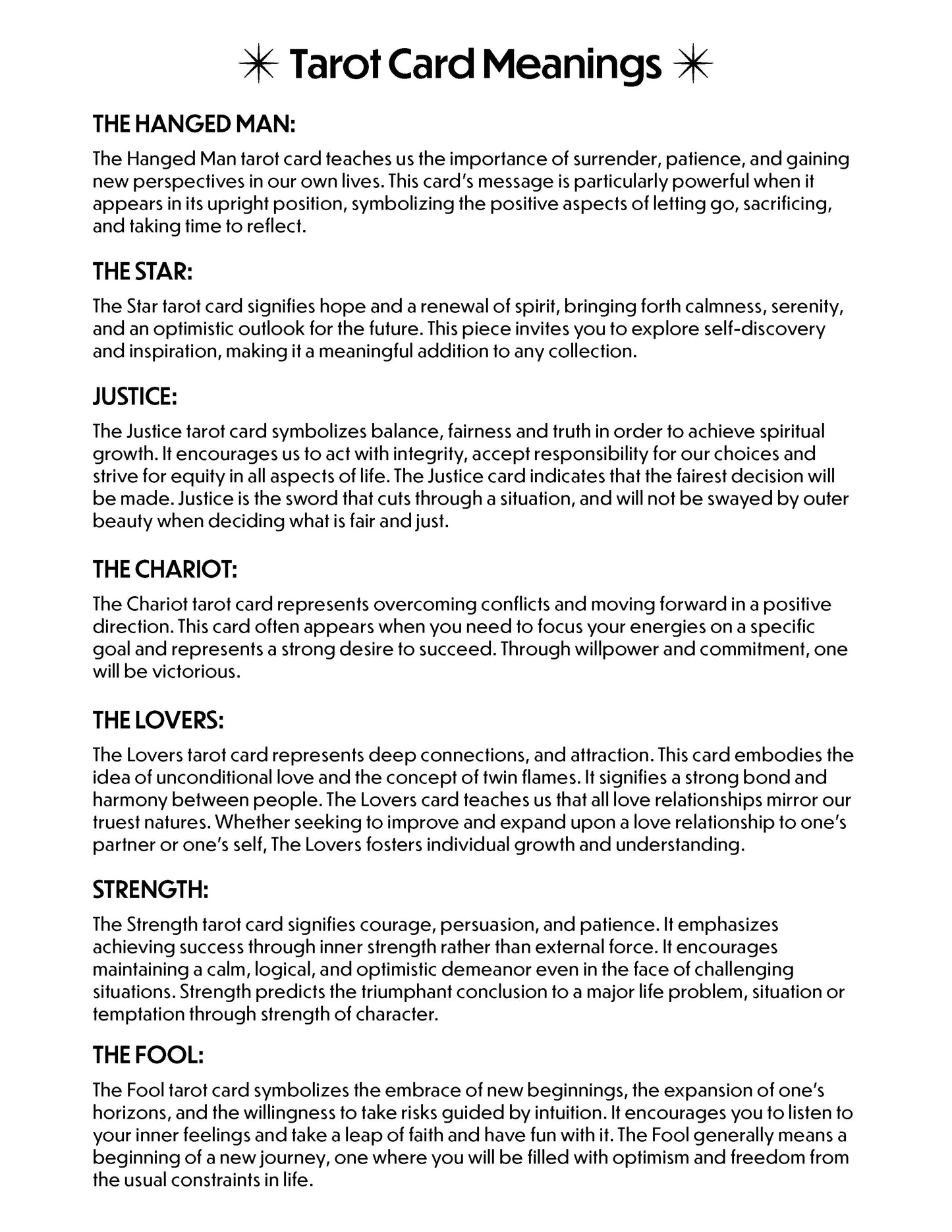 Tarot Coloring Pages (Free)