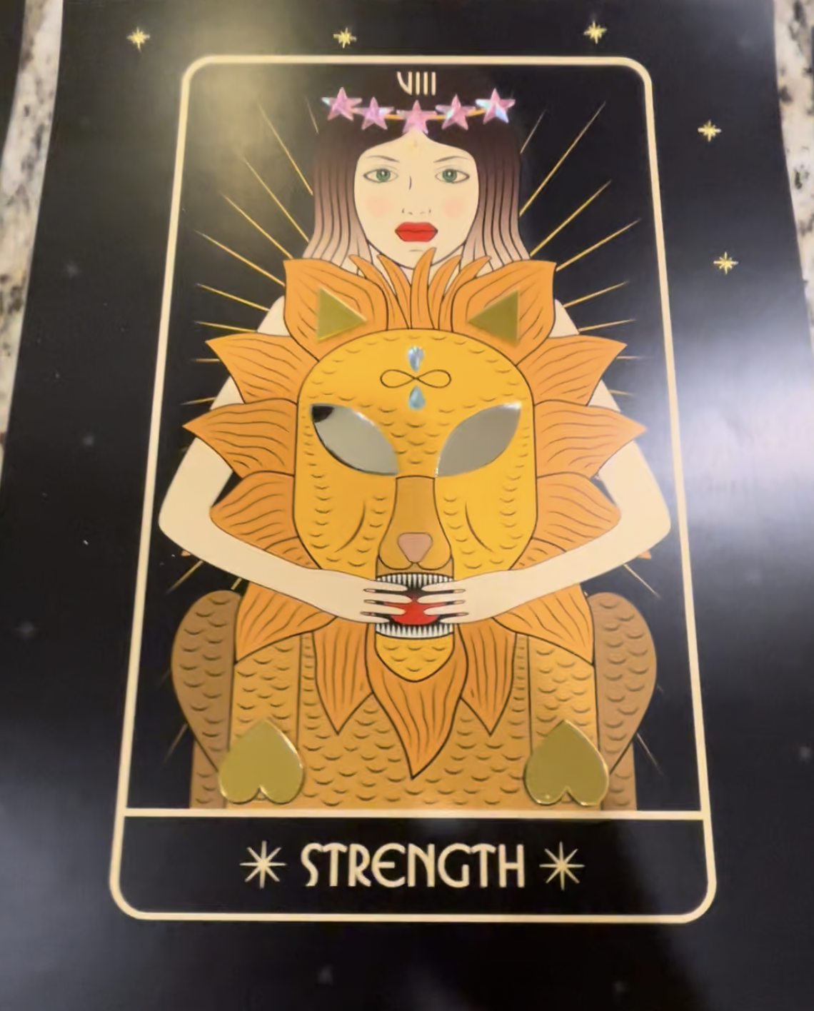 Strength Tarot Art Print
