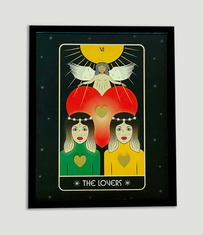 The Lovers Tarot Art Print