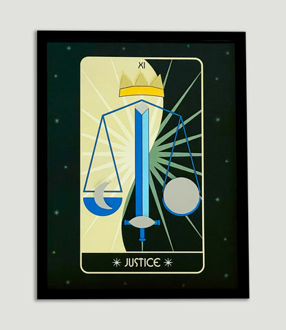 Justice Tarot Art Print