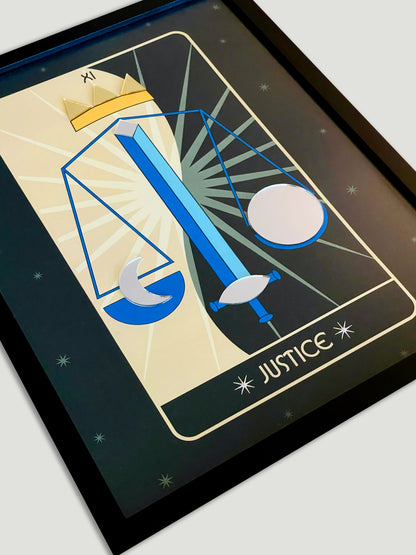 Justice Tarot Art Print