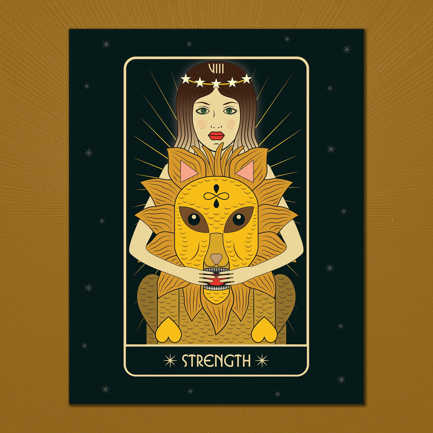 Strength Tarot Art Print