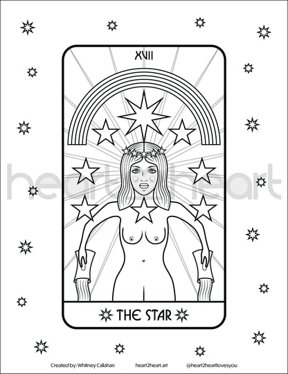 Tarot Coloring Pages (Free)
