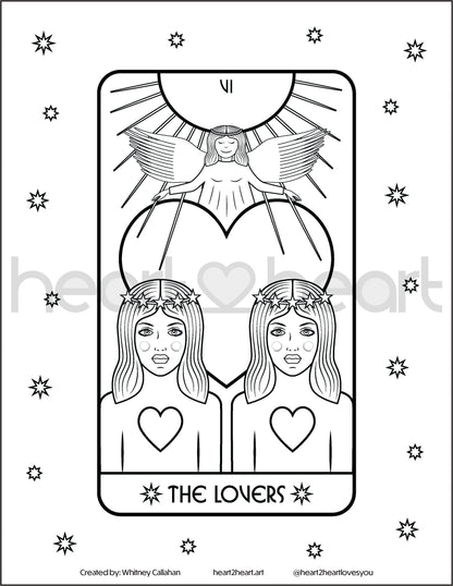 Tarot Coloring Pages (Free)