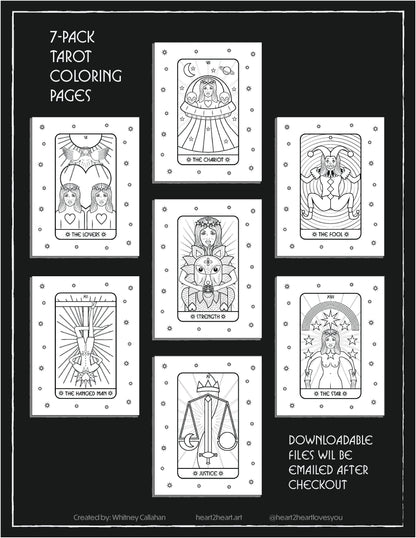 Tarot Coloring Pages (Free)