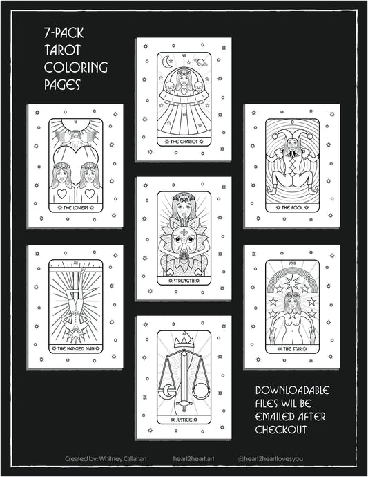 Tarot Coloring Pages (Free)