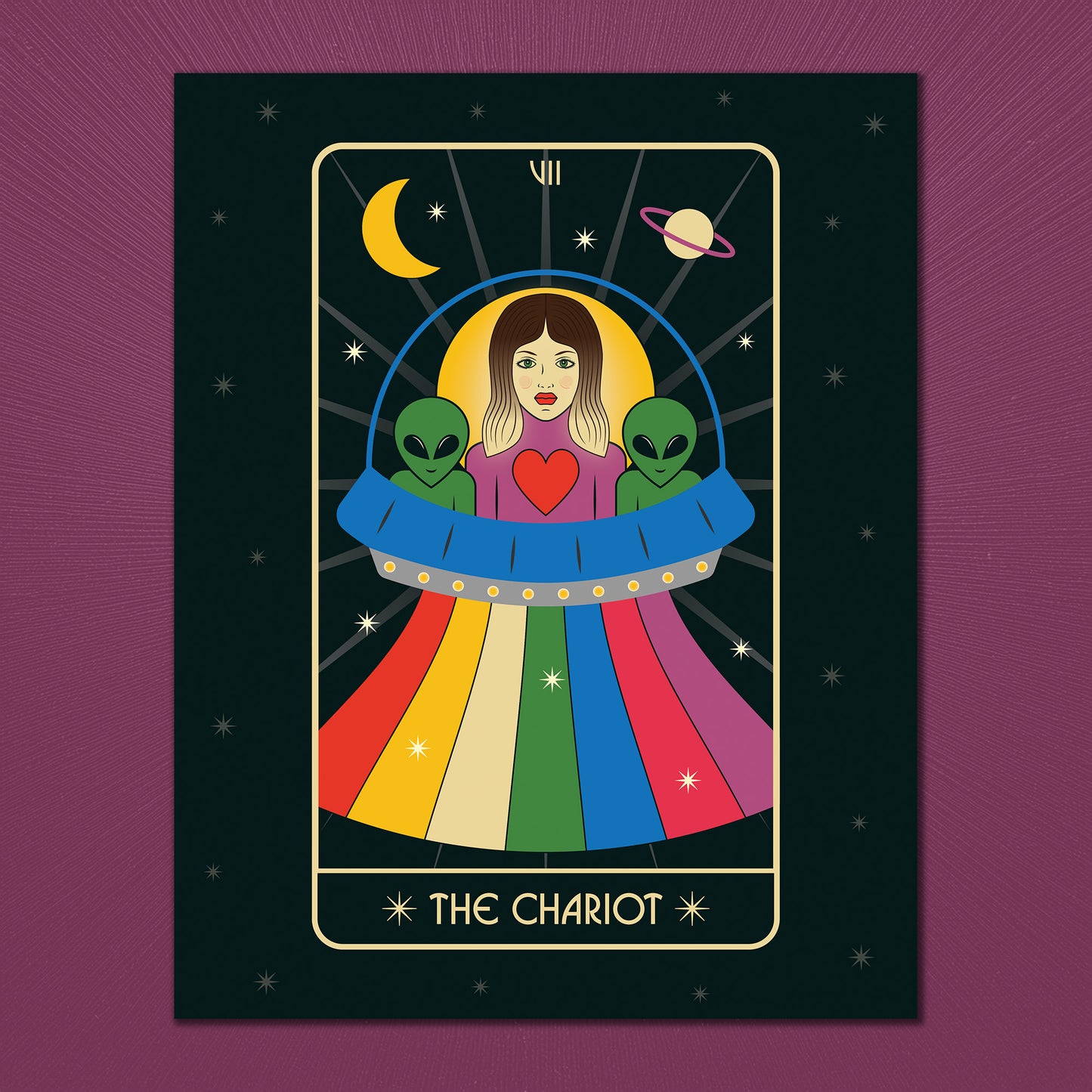 The Chariot Tarot Art Print