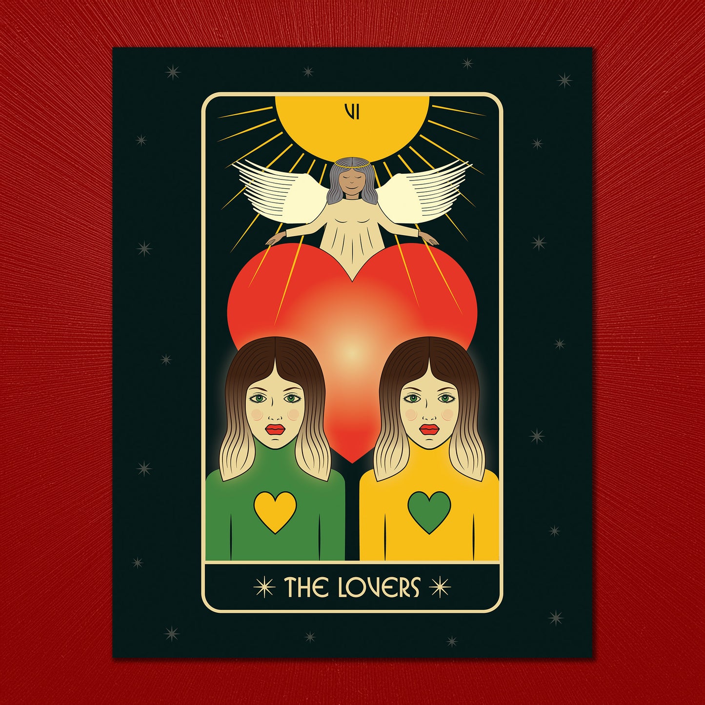 The Lovers Tarot Art Print