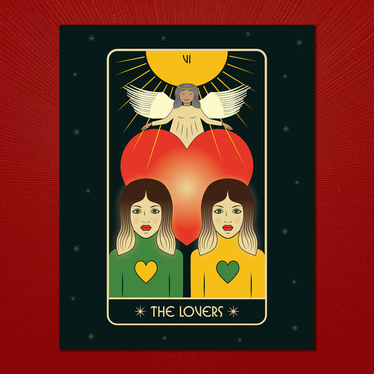 The Lovers Tarot Art Print